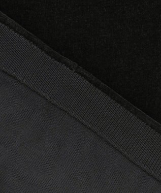 ICB L 【洗える】コットンシェニール ジレワンピース ブラック系