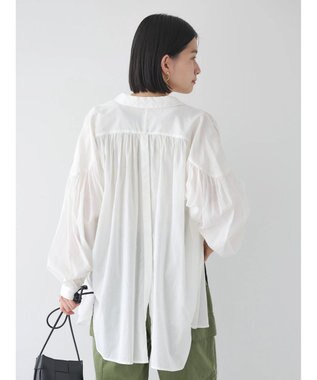 AMERICAN HOLIC カルゼギャザーシャツチュニック Off White