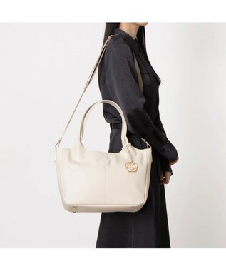 CLATHAS デポ 2WAYトートバッグ アイボリー
