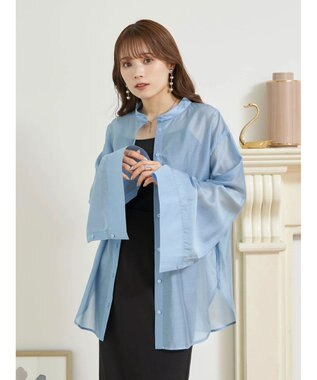 earth music&ecology マルチウェイシアーシャツ Sax