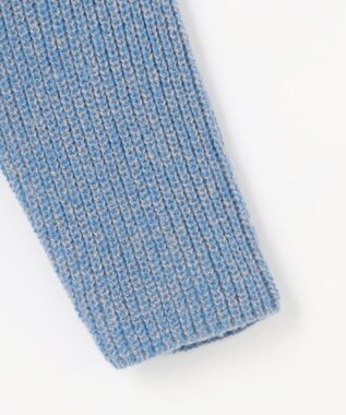 ANY L 【5色展開】バイカラーMIXニット ブルーMIX