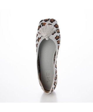 ing <ing>【サステナブル】２WAYスクエアトゥニットパンプス ライトグレービー