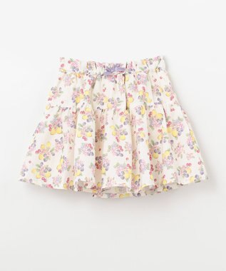 ANY KIDS 総柄スカパン ホワイト系×フルーツ