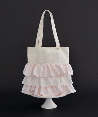 Maison de FLEUR フロントフリルトートバッグ