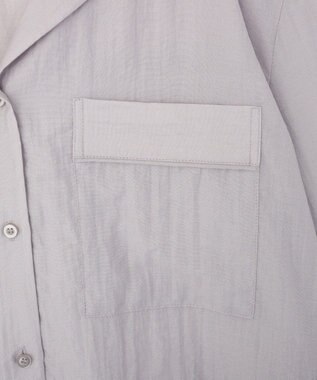 CRAFT STANDARD BOUTIQUE シアーオープンカラーシャツ Light Purple