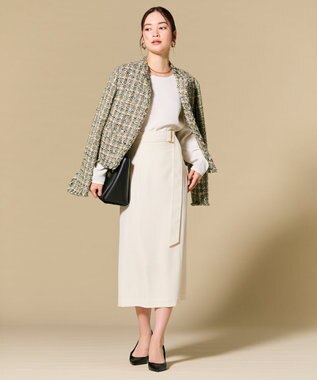 BEIGE， 【セットアップ対応】SPHENE / スクエアDカンIラインスカート Ecru