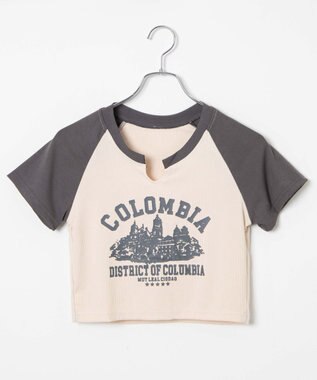 WEGO リブショートCOLOMBIAT ホワイトアイボリー