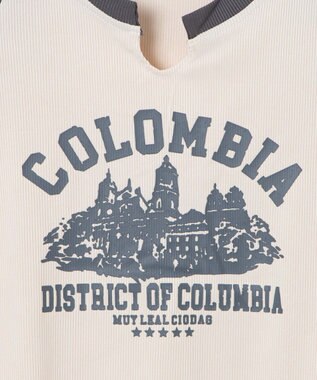 WEGO リブショートCOLOMBIAT ホワイトアイボリー