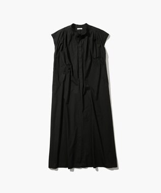 ATON NATURAL DYED COTTON LAWN | タックドレス BLACK