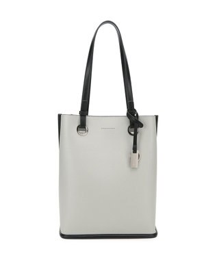 style code 【MERCURYDUO/マーキュリーデュオ】メタルアイレット　縦長トートバッグ 推し活ラージバッグ 縦長ショルダーバッグ オリーブ