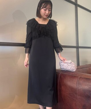 Feroux チュールボレロ×キャミドレスセット ブラック系