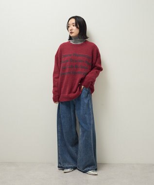 Green Parks ブークレロゴニットチュニック Red