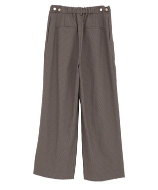 earth music&ecology 【2WAY】ウエストタブタックパンツ Check