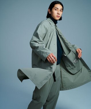 UNFILO MENS 【男女兼用】FINE MOVE ステンカラー コート [23年商品] オリーブ