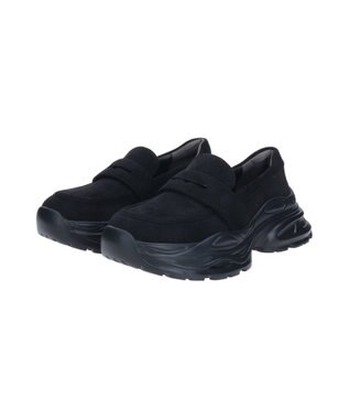 Bridget Birkin 【Round About】ボリュームソールローファー ブラックスウェード