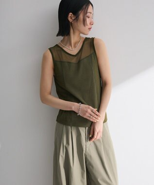 Green Parks ・ＳＵＧＡＲ　ＳＰＯＯＮ　２ｗａｙレースタンク（カップ Khaki