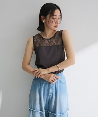 Green Parks ・ＳＵＧＡＲ　ＳＰＯＯＮ　２ｗａｙレースタンク（カップ Khaki