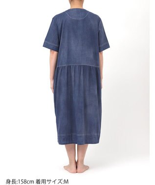 tsumori chisato SLEEP ツモリチサト ワンピース 5分袖 半袖 綿100%(本体) 楊柳素材 ロング丈(ふくらはぎ付近) レディース UNT149 /ワコール コン