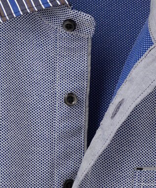 JOSEPH ABBOUD 【キングサイズ・オーガニックコットン】長袖ダディポロシャツ ブルー系