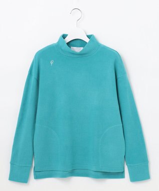 23区GOLF 【23Fondation/WOMEN】【吸湿発熱】モックネック プルオーバー ピーコックグリーン系