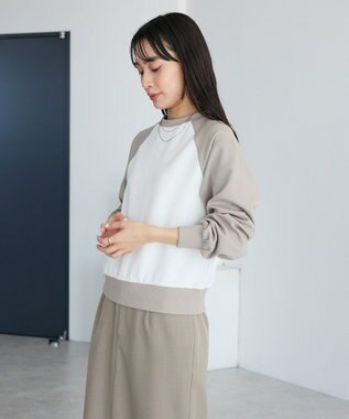 CRAFT STANDARD BOUTIQUE フクレジャカードラグランプルオーバー Light Gray