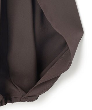 ICB L 【接触冷感・UVケア・吸水速乾・防シワ・洗える】 ドレープツイル ブラウス チョコレート系