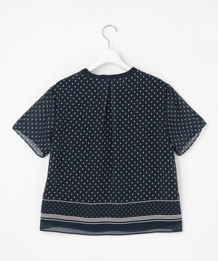 J.PRESS LADIES L パネルプリント スキッパー カットソー ネイビーベース系5