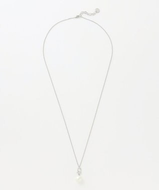 J.PRESS LADIES デザインパールワントップ ネックレス シルバー系