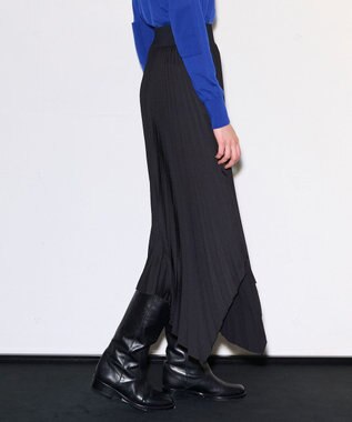 JOSEPH ニットウィーブプリッセ　スカート Black