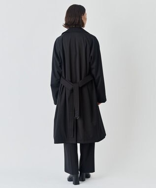 UNFILO MENS 【男女兼用】ウールライクトレンチコート ブラック