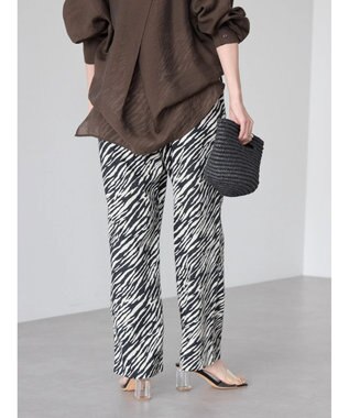 AMERICAN HOLIC ゼブラプリントリラックスパンツ Black