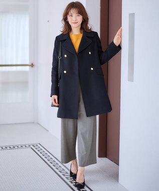 ANY SIS 【シリーズ累計7万本突破！】サーモ2WAYストレッチ ワンタック ワイドパンツ ライトグレー