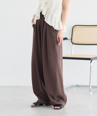 earth music&ecology イージーコクーンパンツ Brown