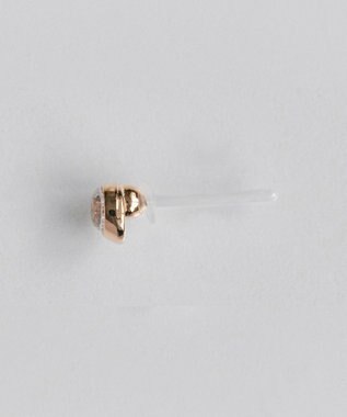 Phoebe 【金属アレルギー対応】ムーンライトビジューセラミックピアス　シャンパンゴールド（片耳） シャンパンゴールド