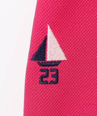 23区GOLF 【WOMEN】エイトロックカノコ カラーポロシャツ ピンク系