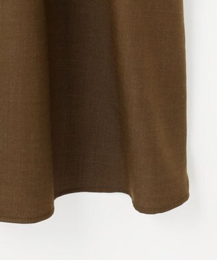 自由区 デニムライクツイル ワンピース ブラウン