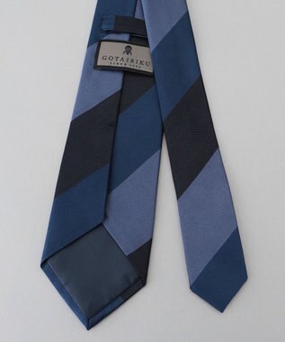 GOTAIRIKU GOTAIRIKU別注【MANTERO/マンテロ】ネクタイ_レジメンタル ネイビー系1