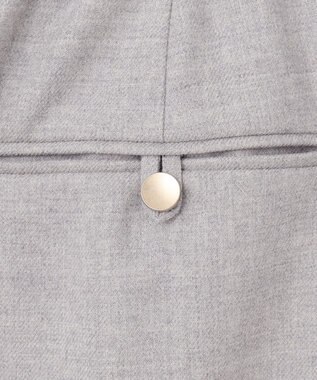 自由区 ウールサキソニー スカート ライトグレー系