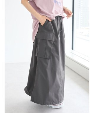 CRAFT STANDARD BOUTIQUE カーゴバルーンナロースカート Charcoal Gray