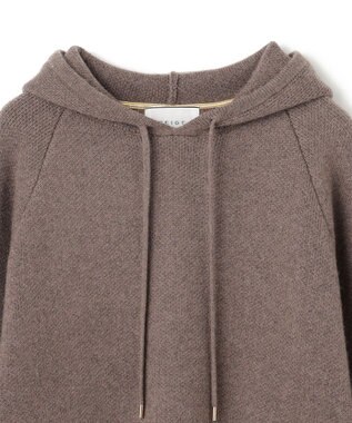BEIGE， 【洗える】SEDONA / ウールカシミヤフーディーニット Taupe