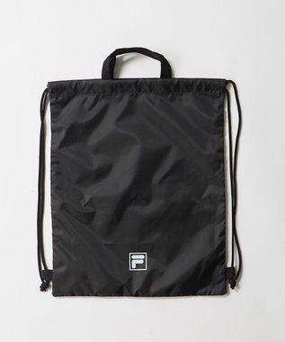 OP／FILA 【FILA】ロゴ入りナップサック&タオルセット ブラック