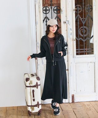 Feroux ゆるマーメードライン ダンボールスカート ブラック系