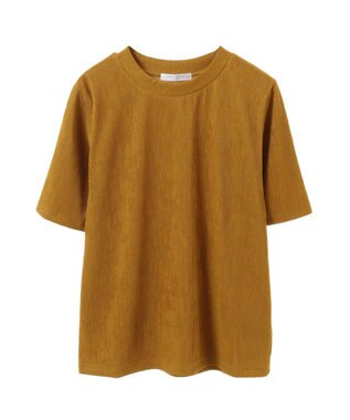 Green Parks プリーツ５分袖プルオーバー Yellow