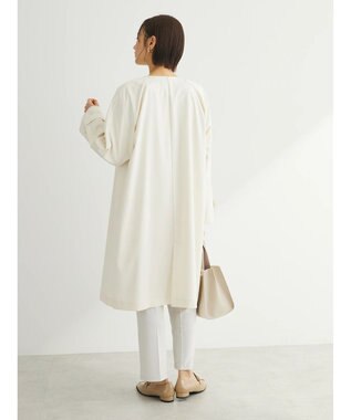 Green Parks 撥水加工　ケア楽着流しコート Ecru
