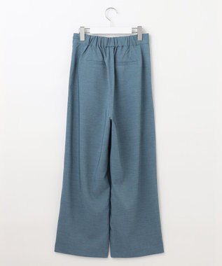 Feroux 【洗える】セミワイド パンツ ネイビー系