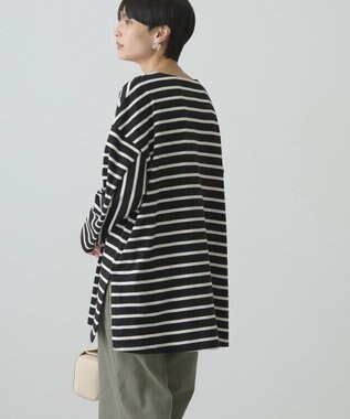 AMERICAN HOLIC ボーダーカットＢＩＧプルオーバー Black