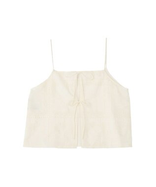 Green Parks 前後２ＷＡＹレース刺繍ビスチェ Ivory