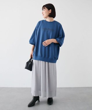 Green Parks ７分袖ロゴミニ裏毛トレＴＥＥ Blue