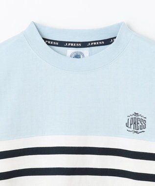 J.PRESS KIDS 【140-170cm】ボーダーミックス カットソー サックスブルー系