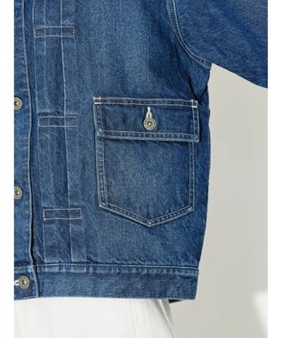 AMERICAN HOLIC ノーカラーデニムＧジャン Indigo